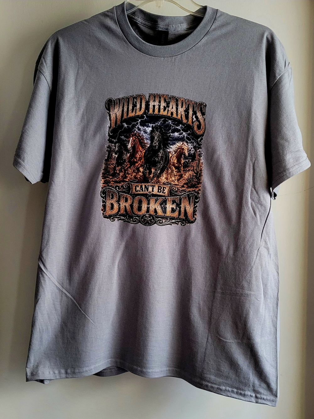Wild Hearts Can't Be Broken Graphic Tee - Gray